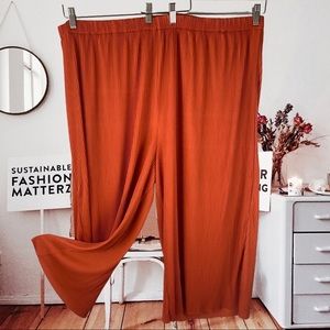 ASOS superior stretch elastic waist wide leg pants. ADORABLE!